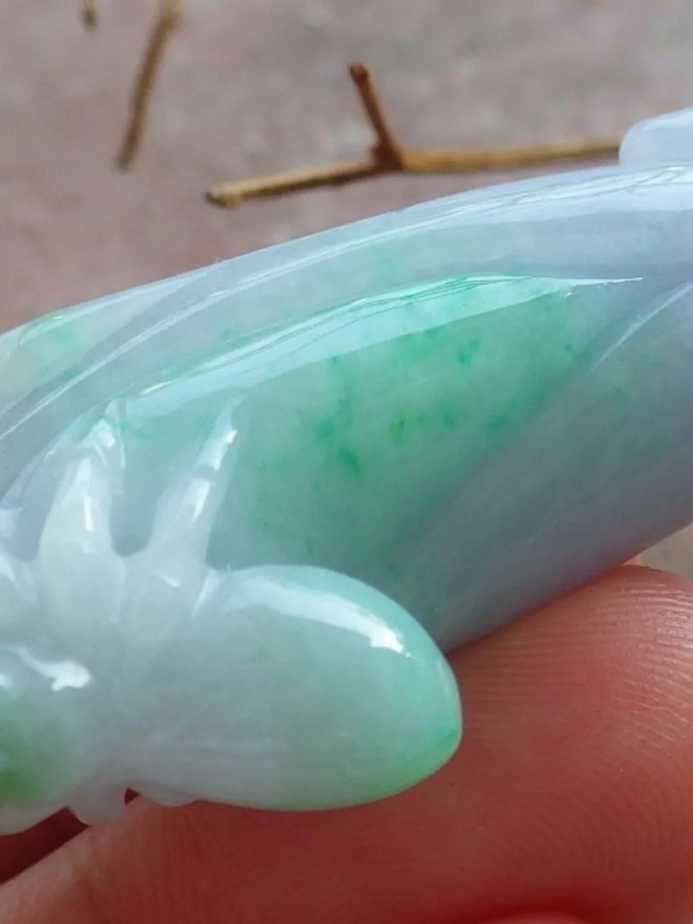 Certified Natural Myanmar Burma A Jade jadeite Spider Flower Pendant Necklace